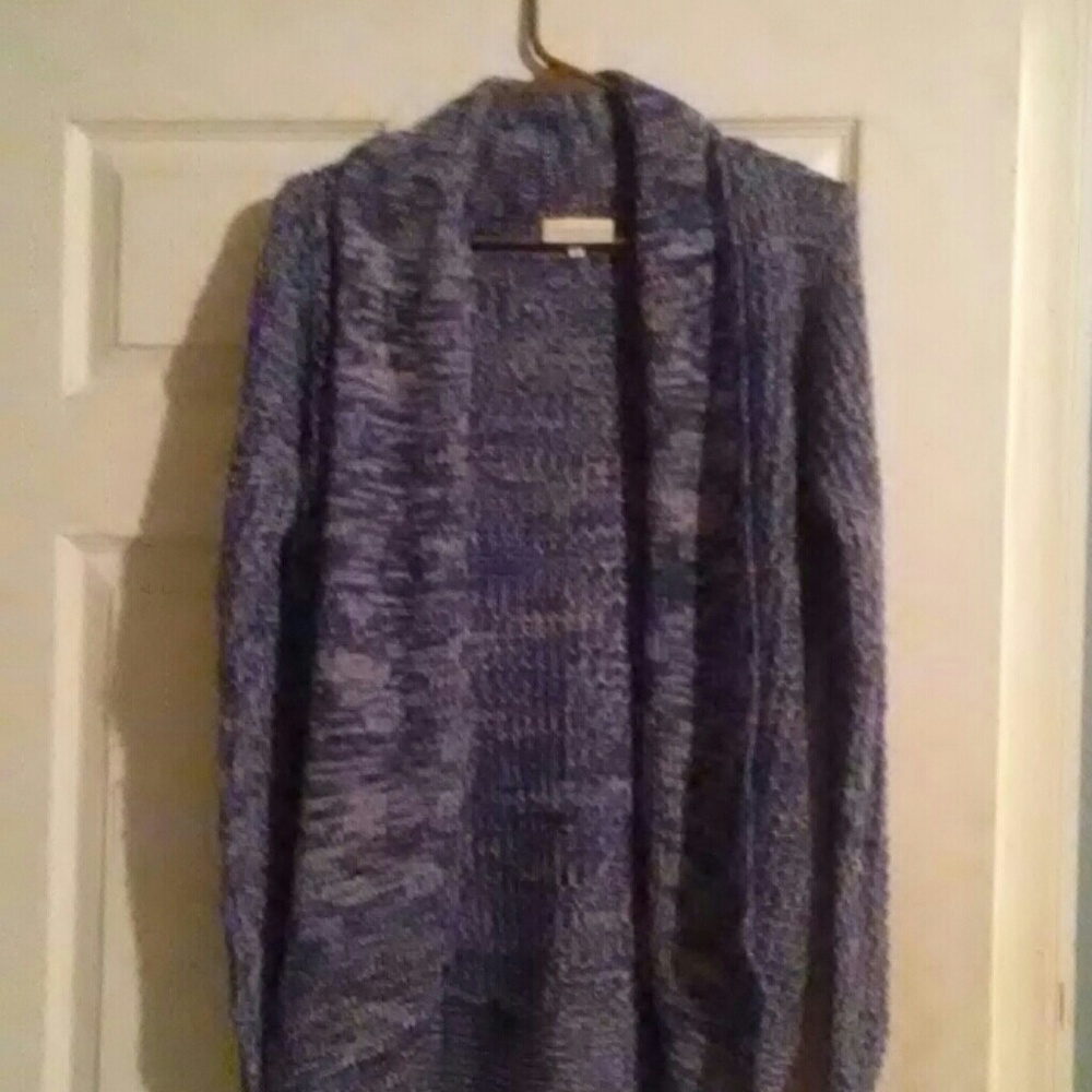A long crochet cardigan